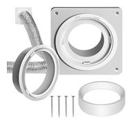 Kit de couplage d'évent de sécheuse - Connecteur de tuyau d'évent de sécheuse | Kit de couplage d'évent pour sèche-linge, connecteur d'extension de tuyau, adaptateur d'évent, connexion et déconnexion