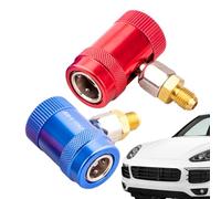 Kit de coupleur R1234YF - Ensemble d'adaptateur AC, outils de raccord de réfrigérant | Connecteurs de tuyaux à libération rapide, 1234yf à 134a Plug de conversion, accessoire de soupape de service HVA