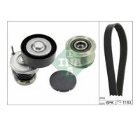 INA Kit de courroie multi-cannelée 529 0466 20 avec poulie débrayable pour SKODA