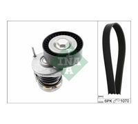 Ina Jeu de courroies trapézoïdales à nervures 529 0475 10 1070mm Compatible VW Golf VI, Polo V