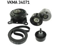 Kit de courroie multi-cannelée VKMA 34071 SKF pour FORD TRANSIT Autobus/Autocar