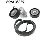 SKF Jeu de courroies trapézoïdales à nervures VKMA 35359 1852 mm 21,36 mm
