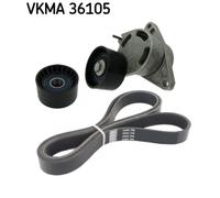 Jeu de courroies trapézoïdales à nervures SKF VKMA 36105