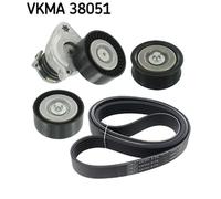 Kit de courroie multi-cannelée VKMA 38051 SKF pour MERCEDES-BENZ SLK