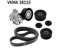 SKF Kit de courroie trapézoïdale à nervures VKMA 38115