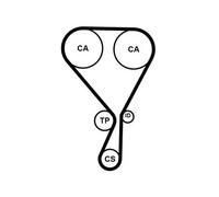 Kit de courroie de distribution CT1228K4PRO CONTINENTAL CTAM