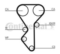 Continental Contitech CT955K1 Kit de distribution