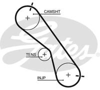Kit de courroie de distribution K025560XS GATES pour TOYOTA LAND CRUISER PRADO