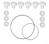 Kit de courroie de rechange 91001017 pour nettoyeur de piscine BlackMax 360 et 380 avec petites courroies d'entraînement et vis de roue en plastique pour réparation d'équipement