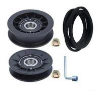 Kit de courroie de tondeuse de type V - Kit de courroie de rechange pour tracteurs à gazon - Poulie de renvoi pour GX20286 pour GX20287 pour AUC20393 pour 1642HS - Kit de courroie de rechange pour