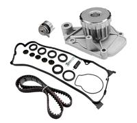 Kit De Courroie Distribution Moteur Pompe À Eau Et Joint Couvercle Valve Adapté 1.7 L L4 Gaz SOHC Pour Civic Pour DX EX HX GX LX .7L D17A1 01-05 Joint de cache culbuteurs