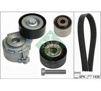 INA Kit de courroie multi-cannelée 529 0107 10 pour Citroën Peugeot Fiat 1438 mm