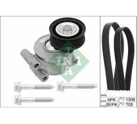 Kit de courroie multi-cannelée 529 0192 10 INA pour FORD VOLVO