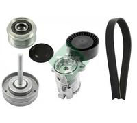 Kit de courroie multi-cannelée avec poulie débrayable 529 0090 20 INA pour VW