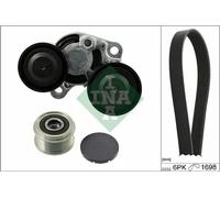 Kit de courroie multi-cannelée avec poulie débrayable 529 0206 20 INA pour BMW 1