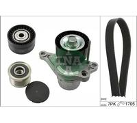Kit de courroie multi-cannelée avec poulie débrayable 529 0423 20 INA pour OPEL