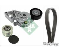 Kit de courroie multi-cannelée avec poulie débrayable 529 0465 20 INA pour VW
