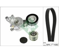 Kit de courroie multi-cannelée avec poulie débrayable 529 0468 20 INA pour VW