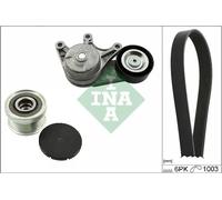 Kit de courroie multi-cannelée avec poulie débrayable 529 0483 20 INA pour BMW 5