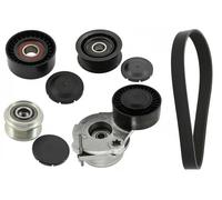 Kit de courroie multi-cannelée avec poulie débrayable 529 0484 20 INA pour AUDI