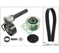 Kit de courroie multi-cannelée avec poulie débrayable 529 0514 20 INA pour SKODA