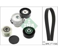 Kit de courroie multi-cannelée avec poulie débrayable 529 0518 20 INA pour FORD