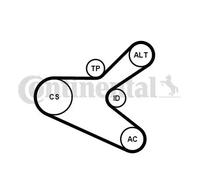 ContiTech Kit courroies d'accessoires 6PK1153K2 Courroie Multi V
