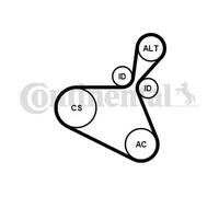 Jeu de courroies trapézoïdales à nervures CONTITECH 6PK1179 EXTRA K1