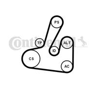 Kit de courroie multi-cannelée Poulie de tension compris 6PK1705K2 pour PEUGEOT