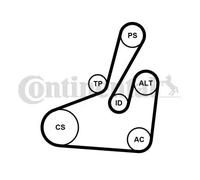 Kit de courroie multi-cannelée Poulie de tension compris 6PK1710K2 pour PEUGEOT