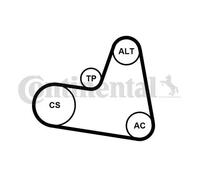 ContiTech – Kit de courroie d'accessoires – 6PK962K1 – Poulie de tension comprise – pour CITROËN