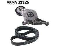 Kit de courroie multi-cannelée VKMA 31126 SKF pour VW MULTIVAN T5