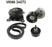 Kit de courroie multi-cannelée VKMA 34071 SKF pour FORD TRANSIT Autobus/Autocar