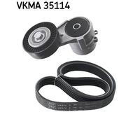 SKF Kit de courroie Multi‑V VKMA 35114 Compatible OPEL Signum CC, Vectra C (Caravan, CC), Zafira A