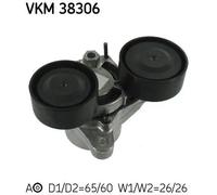 SKF Jeu de courroies trapézoïdales à nervures VKMA 38306
