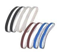 Kit de Courroies D'affûtage, 8 Pièces D'accessoires pour Courroies D'affûtage Tg2002 330 x 15 mm, Mailles 120/0/600/1000 pour la Découpe D'ustensiles de Cuisine H48199