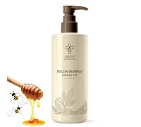 Kit de courtoisie B&B Salle de bain Hôtel Douche Shampooing Distributeur 380 ml Parfum au miel - Support mural inclus (shampooing de douche - Distributeur 380 ml)