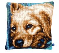 Vervaco Kit de coussin au point de croix – Chien