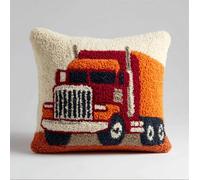 Kit De Coussin Avec Crochet À Loquet Coussin Au Point Noué, Camion 43×43Cm Création De Tapis Et Canvas, Tapis Point Noué,Latch Hook Canevas