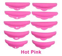 Kit De Coussinets De Protection En Silicone Pour Faux Cils,Extension De Cils,Levage,Bigoudi,Greffe,Bouclier,Patch,Outils,Permanente,5 Paires - Type 5 Pairs Hot Pink