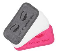 Kit de Coussinets Frontaux pour Extensions de Cils, 3 Pièces | Tissu Doux, Forme Rectangulaire Ergonomique, Usage Maison ou Service Mobile, Confort Client et Maintien Stable