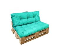 Kit de coussins pour palette capitonnés - Bleu turquoise-