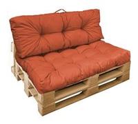 Kit de coussins pour palette capitonnés - Terracotta -