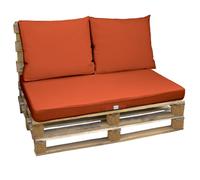 Kit de coussins pour palette déhoussables - Terracotta - Linxor