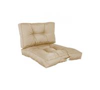 Linxor – Kit de coussins capitonnés pour salon de jardin 50 x 50 cm – Plusieurs coloris