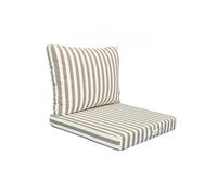 Coussins salon de jardin - rayé beige