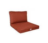 Linxor – Kit de coussins pour salon de jardin déhoussables 60 x 60 cm plusieurs coloris