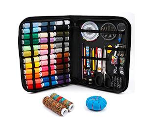 Kit de couture 182 fournitures de couture de qualité supérieure, 38 bobines de fil XL, convient pour les voyageurs, les adultes, les enfants, les urgences, le bricolage et la maison par Inscraft