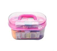 Kit de couture 46 pièces avec boîte de rangement, ensemble d'outils de couture portables pour voyage, réparations à domicile, réparation de boutons et modifications rapides, couleur aléatoire (1