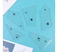 Kit De Couture 5 Pièces, Règle De Coupe De Tissu, Pour Patchwork, Bricolage